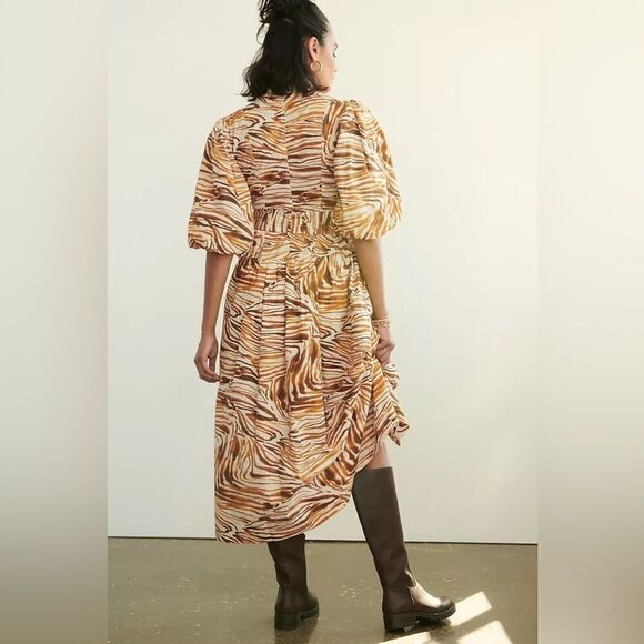 LOVE THE LABEL PUFF SLEEVED MIDI DRESS - Picture 2 of 3